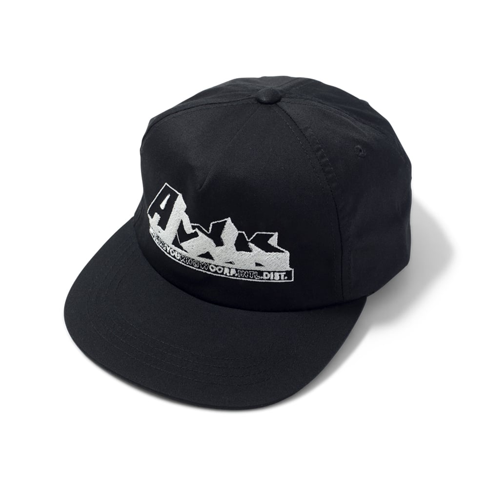 Image of Corp 5 Panel Snapback Hat - Black