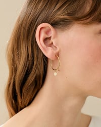 Image 3 of Pendientes Aro fino M Margaritas