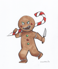 Gingerbread.. Murder man? - Original Art