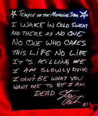 Image 1 of Lyric Sheet "Temple of the Morning Star" 