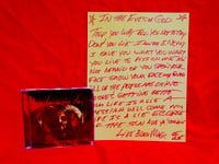 Image 1 of Lyric Sheet  "IN THE EYES OF GOD" CD and DIE BY THE WOLF DVD 