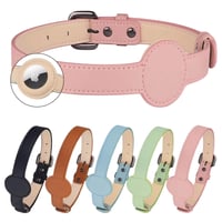 Image 1 of Leather Collar for for Apple Airtag