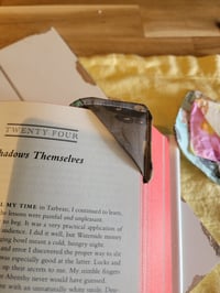 Image 4 of Fandom inspired fabric page corner Bookmark