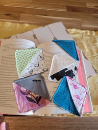 Image 1 of Animal themed fabric page corner Bookmarks 