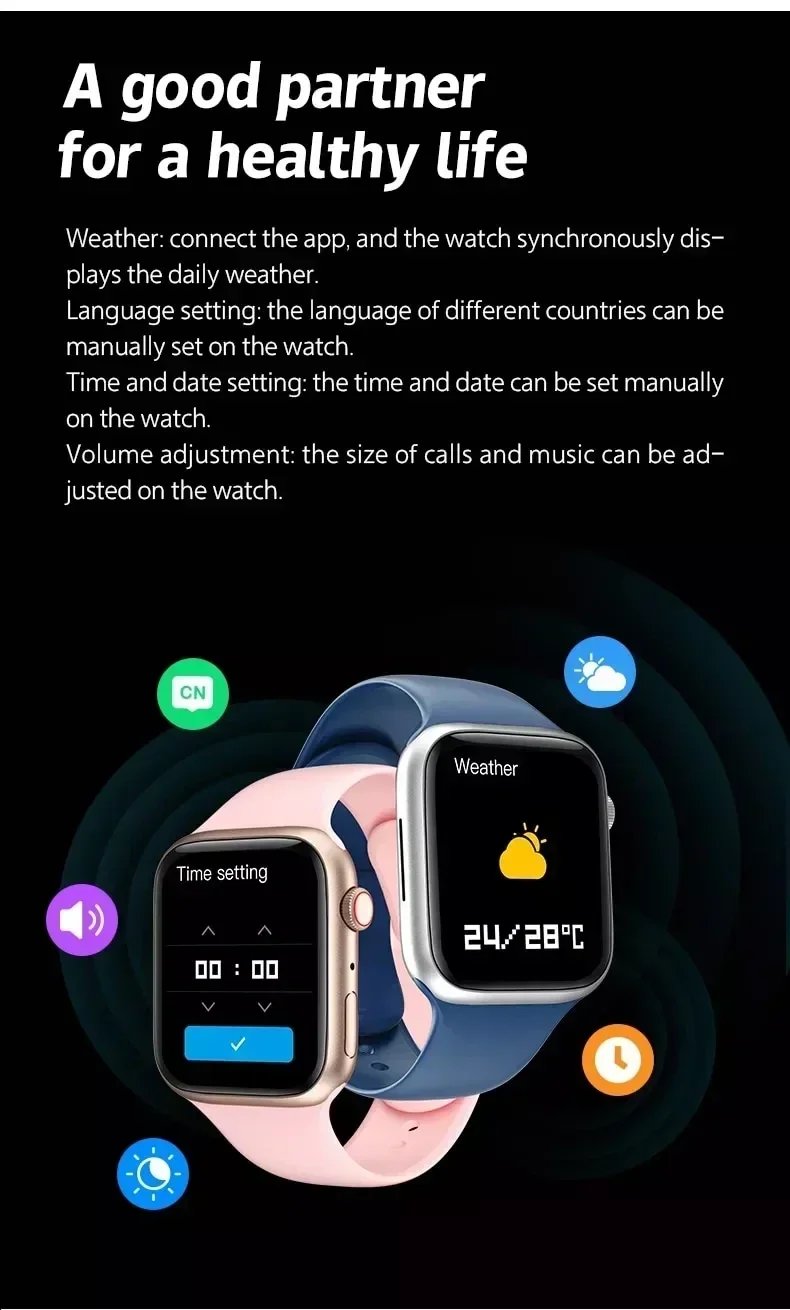 I8 Pro Max Smart Watch - Call Answering, Fitness Tracking, Custom Dials, Gift for Men & Women
