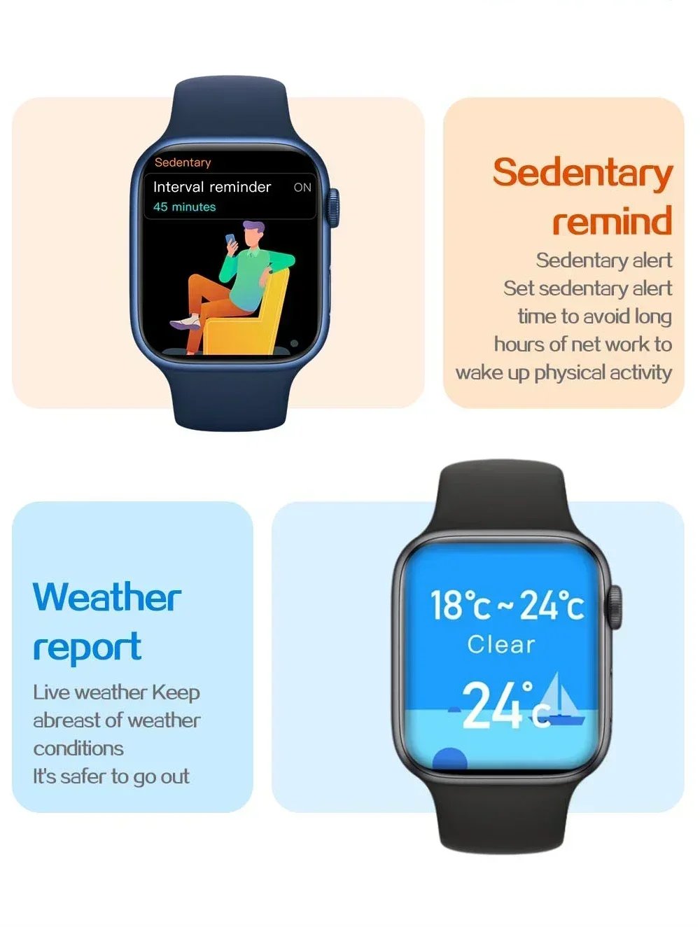 I8 Pro Max Smart Watch - Call Answering, Fitness Tracking, Custom Dials, Gift for Men & Women