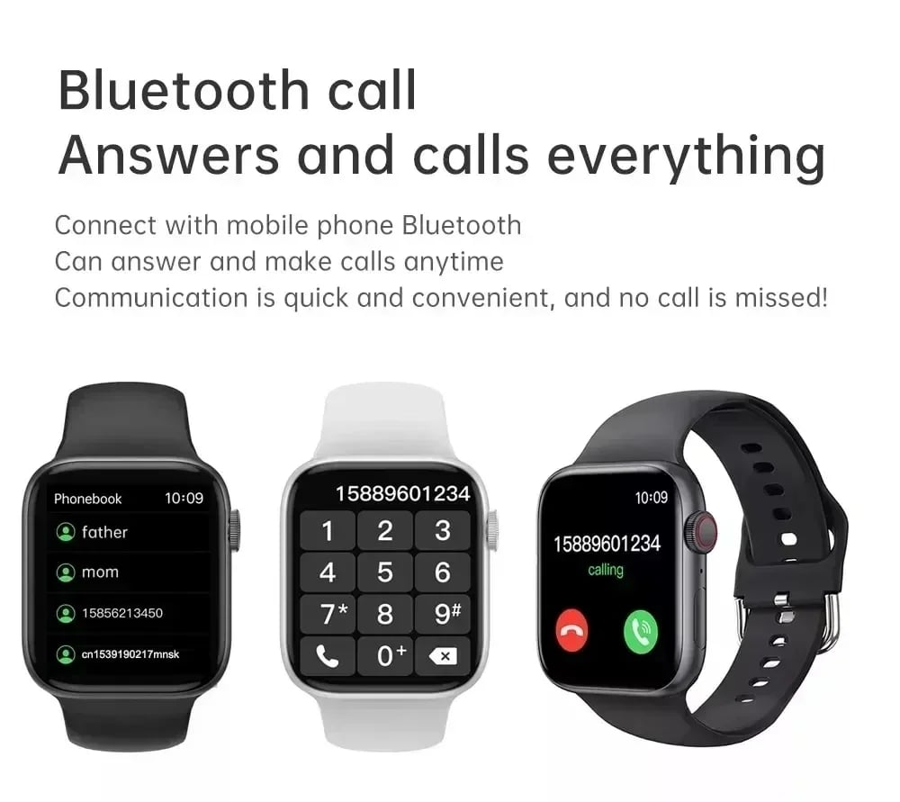 I8 Pro Max Smart Watch - Call Answering, Fitness Tracking, Custom Dials, Gift for Men & Women