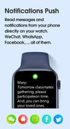 I8 Pro Max Smart Watch - Call Answering, Fitness Tracking, Custom Dials, Gift for Men & Women