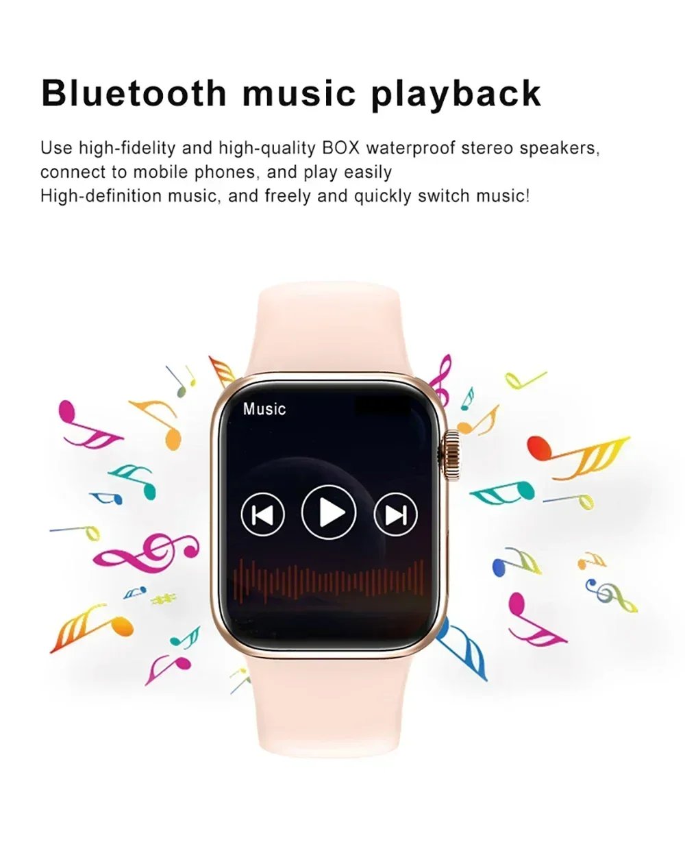 I8 Pro Max Smart Watch - Call Answering, Fitness Tracking, Custom Dials, Gift for Men & Women
