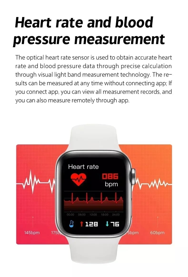 I8 Pro Max Smart Watch - Call Answering, Fitness Tracking, Custom Dials, Gift for Men & Women