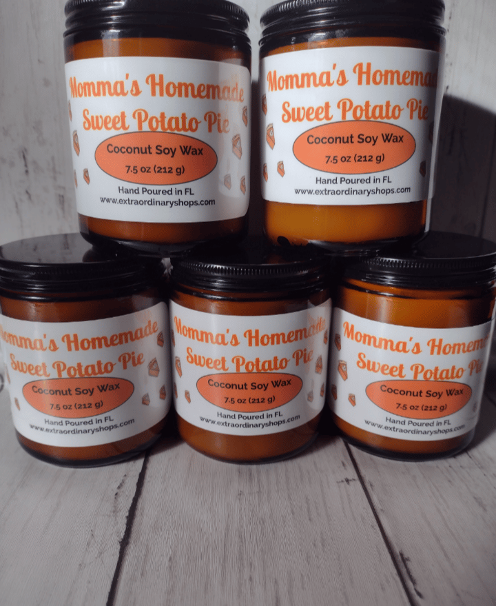 Image of Coconut Soy Candle (Glass Amber Jar) 7.5 oz