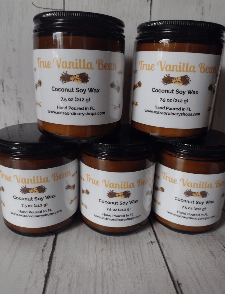 Image of Coconut Soy Candle (Glass Amber Jar) 7.5 oz