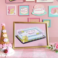 Grocery store sheet cake 5 x 7 mini print 