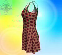 Image 2 of Peach Kaleidoscope Dress
