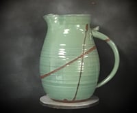 Image 1 of Large Copper Green Ice Tea Set from Bruen Pottery