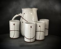 Image 1 of Snow White Ice Tea Set from Bruen Pottery