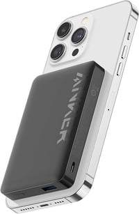 Anker Magnetic Power Bank 10,000mAh, Wireless Portable Charger, 20W Fast Charging Battery Pack with 