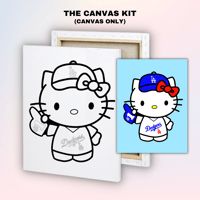 Image 4 of DODGERS HELLO KITTY PAINT KITS (3 options)