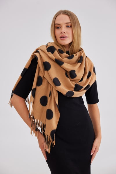 Image of Ladro Scarf. Tan. By Holiday Trading. 