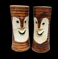 Image 1 of Vintage Tiki Bob's S&P Shakers *read description* FREE SHIPPING 