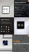 SIXWGH Smart Home Automation Touch Control Panel Hub - Compatible with WiFi, Zigbee, Bluetooth