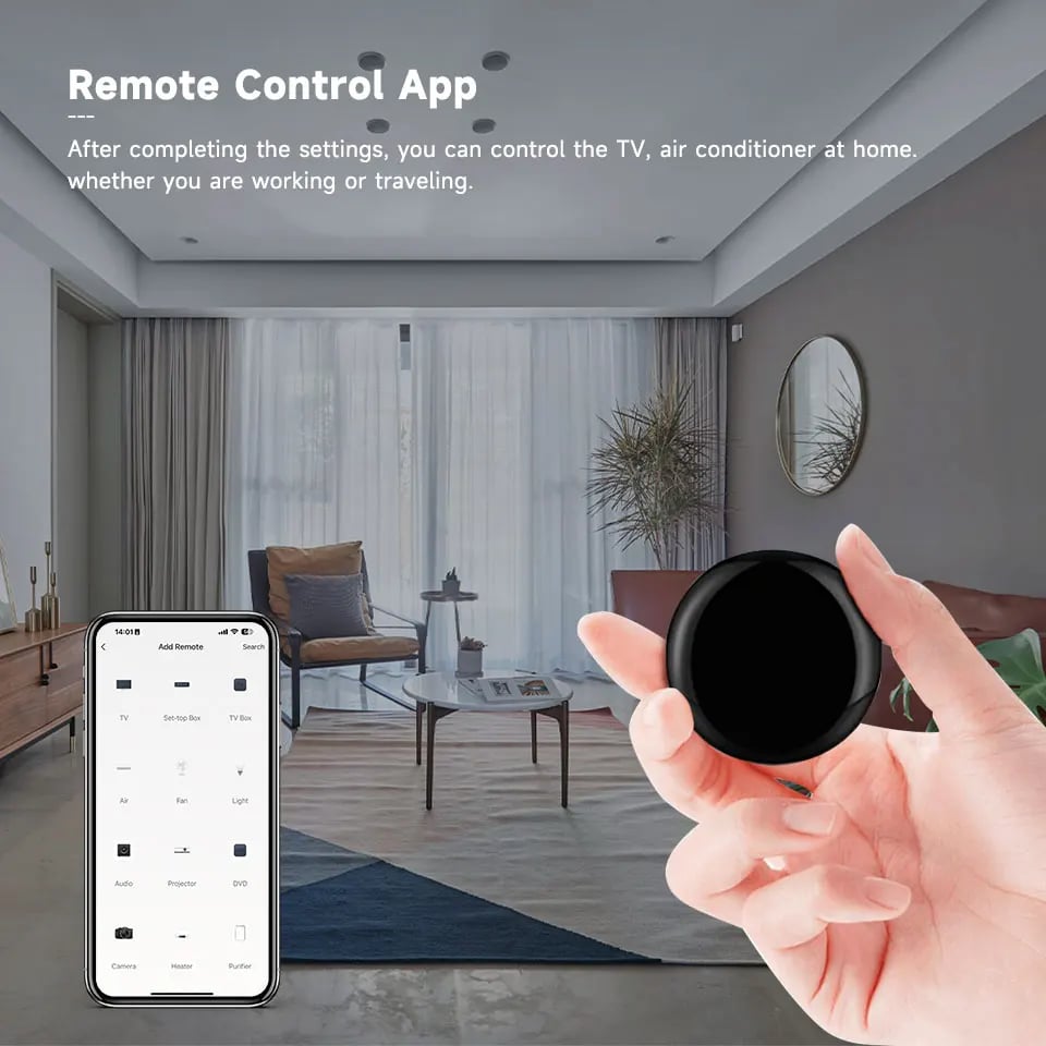 Tuya WiFi IR Remote Control - Smart Home Universal Infrared Controller for Alexa, Google Home