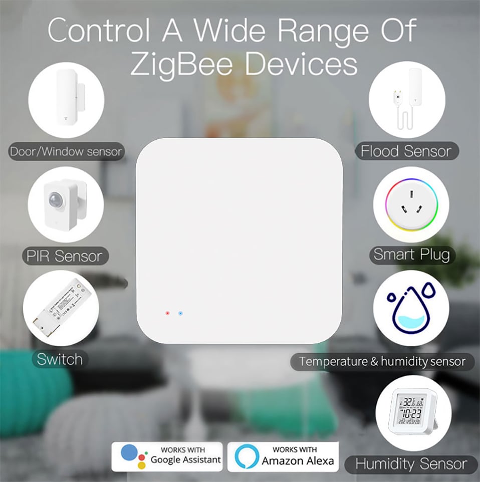 Wireless Hub Gateway For Smart Home Automation for Zigbee Devices Via Smart Life