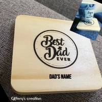 Father’s Day Customized Engraved Coaster Gift