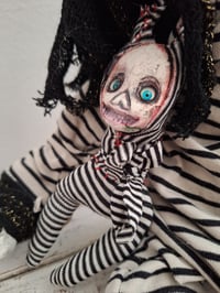 Image 3 of Little Sister Skull Doll. Sculptured Skellington Art Doll. Collector. Unique. Custom Gothic Doll.
