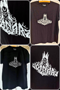 Jötnar band logo hand painted t-shirt 
