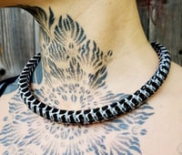 Image 2 of Black and white snake neklace