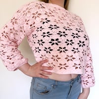 Image 1 of Sakura Sweater with 3/4 Sleeves, Size M/L