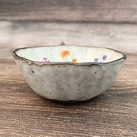 Image 6 of Black Clay Wildflowers Small Ceramic Dish