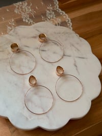 Image 1 of Simple Hoops (Rose Gold)