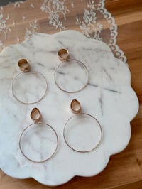 Image 2 of Simple Hoops (Rose Gold)
