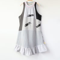 Image 1 of cicada gray greys courtneycourtney adult size M/L medium large tank sleeveless racerback dress