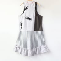 Image 3 of cicada gray greys courtneycourtney adult size M/L medium large tank sleeveless racerback dress