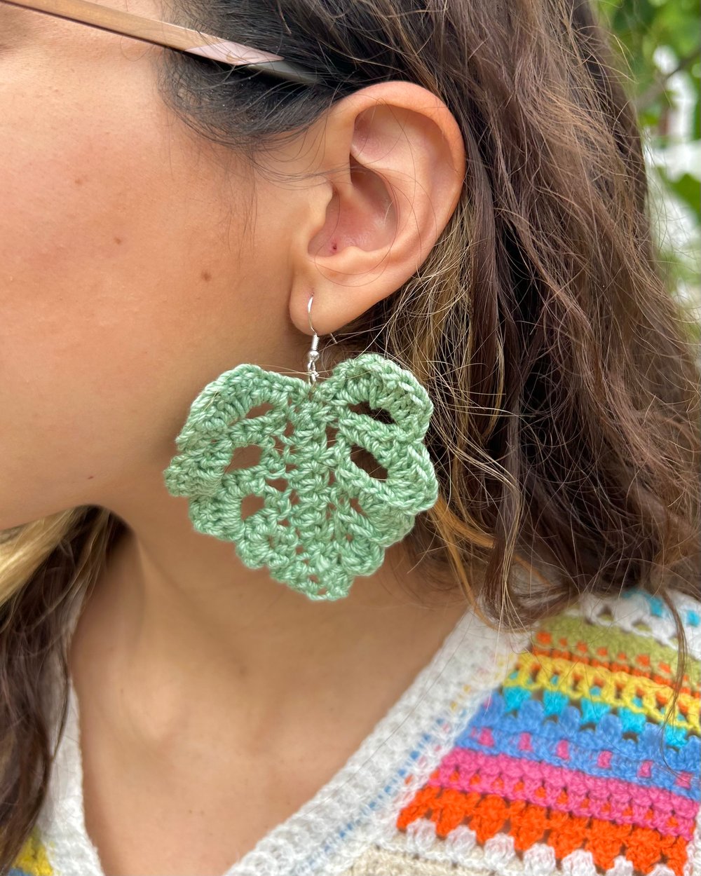 Image of Monstera Leaf Earrings