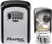 Master Lock Key Storage Box Wall Mount Outdoor Lock Box for House Keys Key Safe with Combination Loc