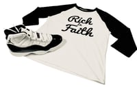 Image 3 of Rich In Faith Baseball Tee