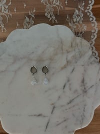 Image 1 of Rainbow Moonstone Angel Tears (Silver)