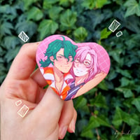 Image 3 of Misc Couples Heart Buttons  ♥