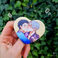 Image 4 of Misc Couples Heart Buttons  ♥