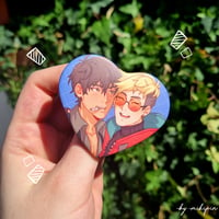 Image 5 of Misc Couples Heart Buttons  ♥