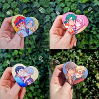 Image 1 of Misc Couples Heart Buttons  ♥