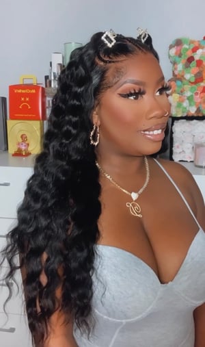 Image of Pre-Styled Braided 2 Ponytail Lace Front Wig in 22”
