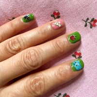 Image 3 of THE JOY OF CAT PAINTING 3D GEL NAIL ART STICKERS SHEET
