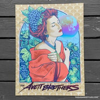 Image 2 of Official Avett Brothers 5.24.24 Canandaigua NY Gig Poster - Foil Variant