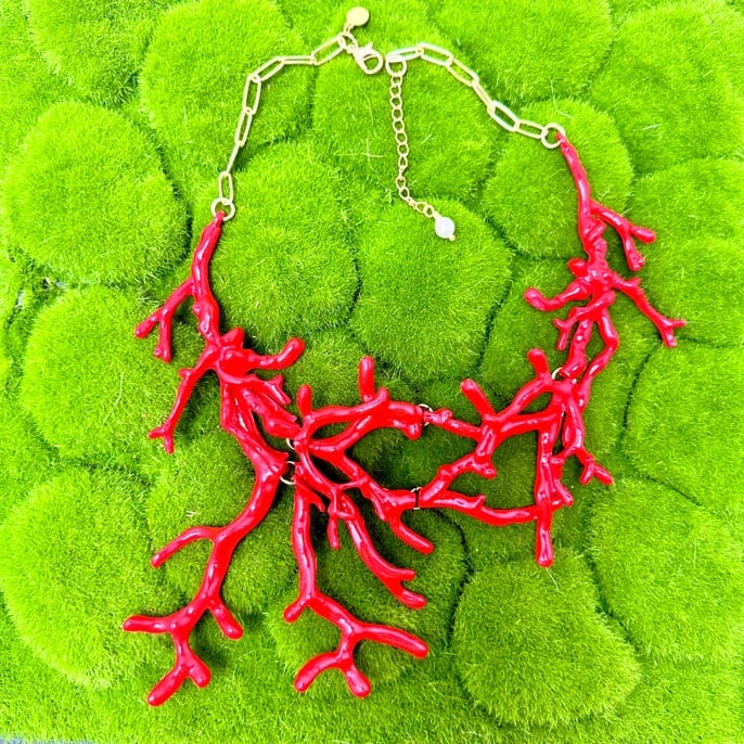 Image of Coral Branch Necklace 