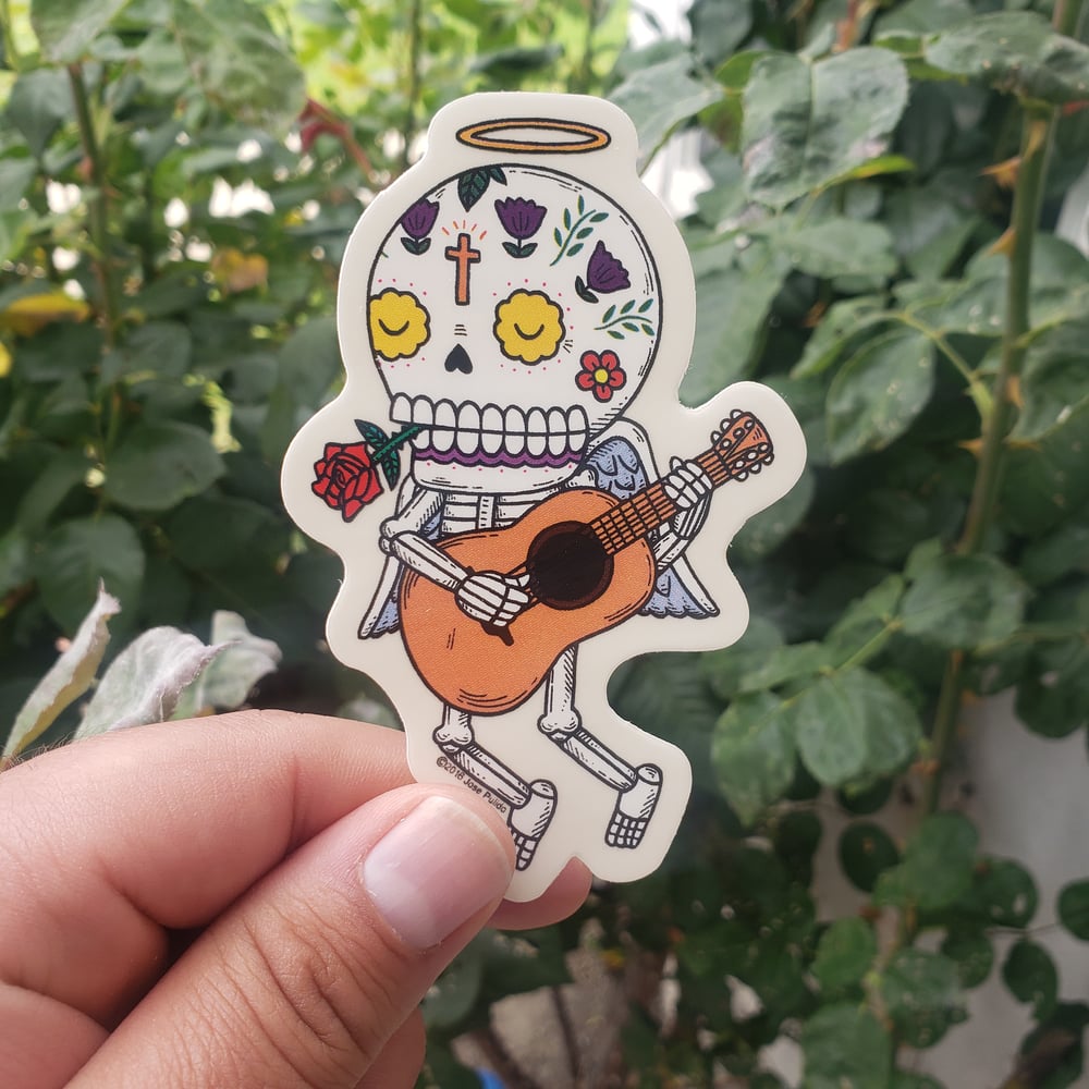 Angel Calavera Vinyl Sticker